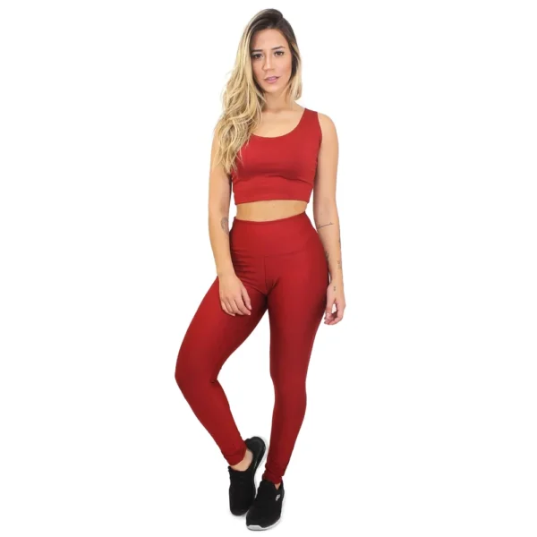 Conjunto Calça Legging e Cropped Basic