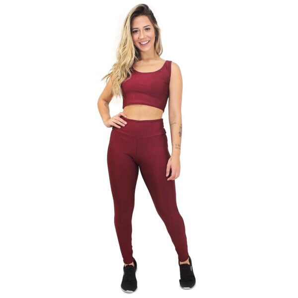 Conjunto Calça Legging e Cropped Basic