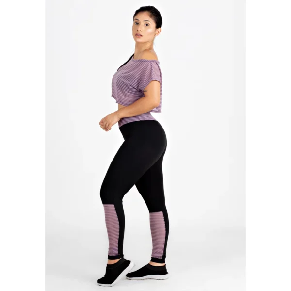 Conjunto 3 Peças Calça Legging Cropped de Dry e Cropped Liso