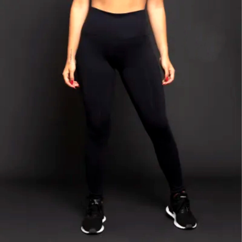 Calça Legging preta confortável para academia