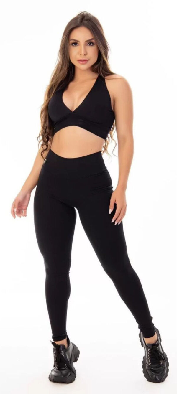 Conjunto calça Legging com top preto