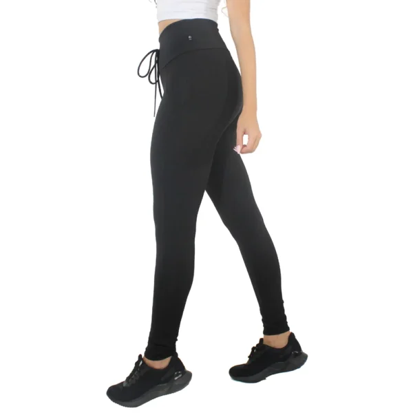 Calça Legging Lisa com Cadarço