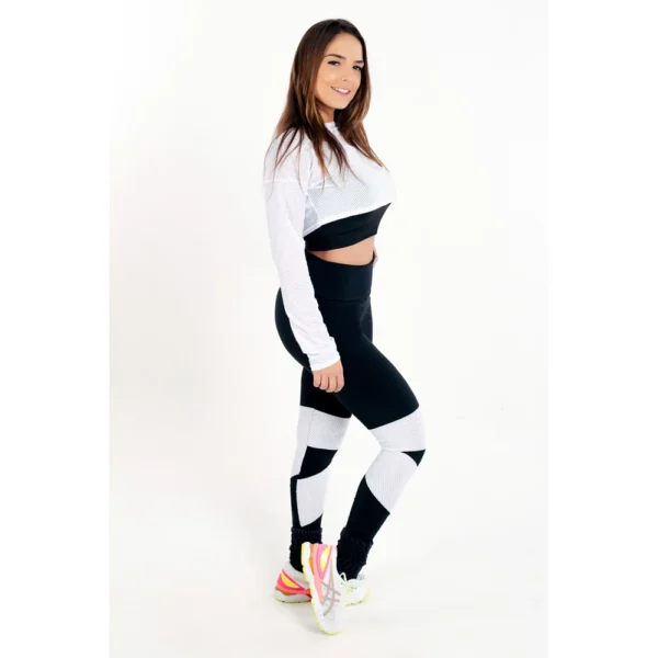 Conjunto Fitness Calça Legging + Cropped Dubai