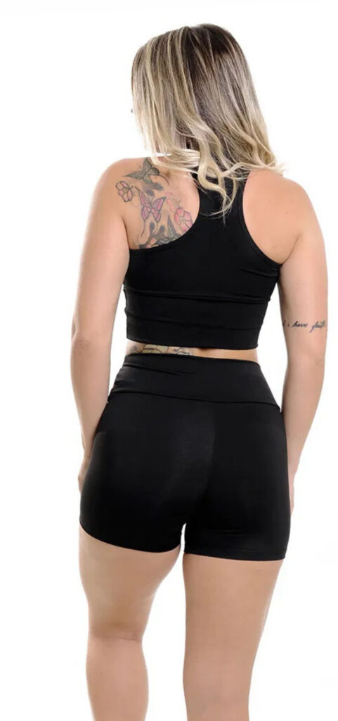 Bermuda Meia Coxa Preto