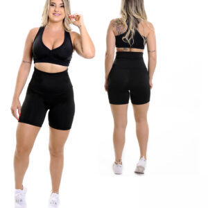 Bermuda Alta Compressão Modeladora Cós Alto