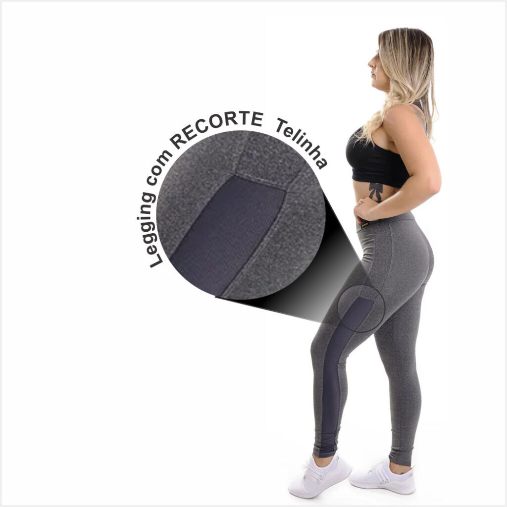 Calça Legging com Telinha