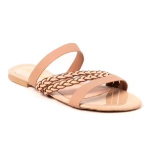 Sandália Rasteira Multi-tiras Verniz