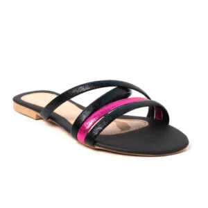 Sandália Rasteira Multi-tiras Slim Napa